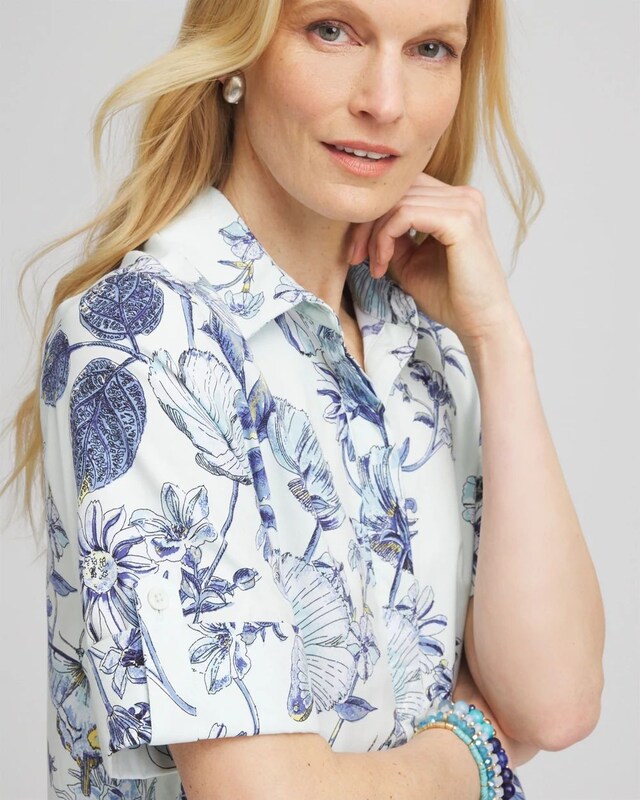 Poplin Butterfly Print Dress - image 4